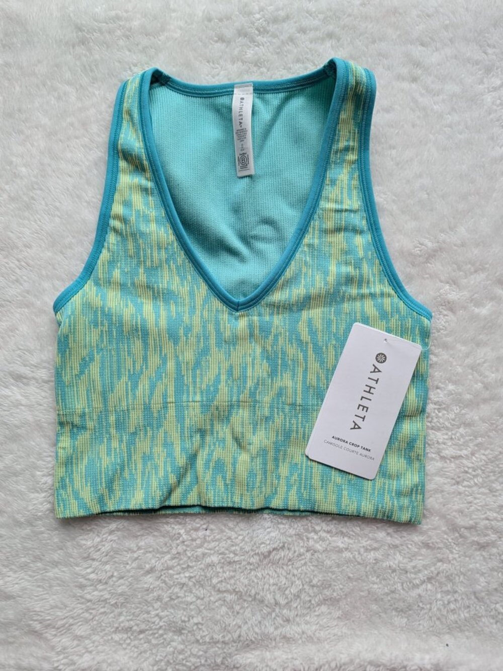 New With Tags! Athleta Aurora Crop Tank Women's Size XS